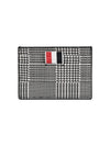 Houndstooth Check Card Holder Black White MAW020B 06741 980 - THOM BROWNE - BALAAN 1