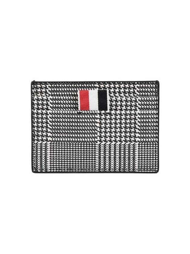 Houndstooth Check Card Holder Black White MAW020B 06741 980 - THOM BROWNE - BALAAN 1