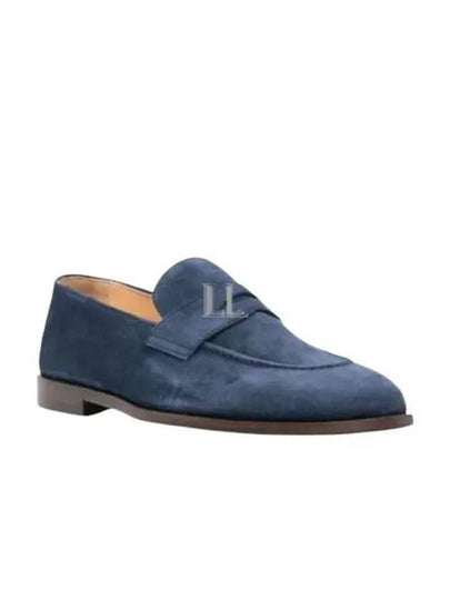 Suede Penny Loafers Midnight Blue - BRUNELLO CUCINELLI - BALAAN 2