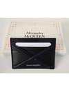 Harness Logo Print Calfskin Card Wallet Black - ALEXANDER MCQUEEN - BALAAN 2