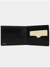 6CC V cut out classic leather half wallet black - VALEXTRA - BALAAN 3