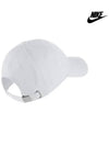 H86 White Metal Swoosh Unisex Hat White - NIKE - BALAAN 4