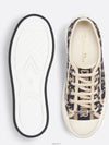 Walk'n' Platform Oblique Embroidered Low Top Sneakers Deep Blue - DIOR - BALAAN 5