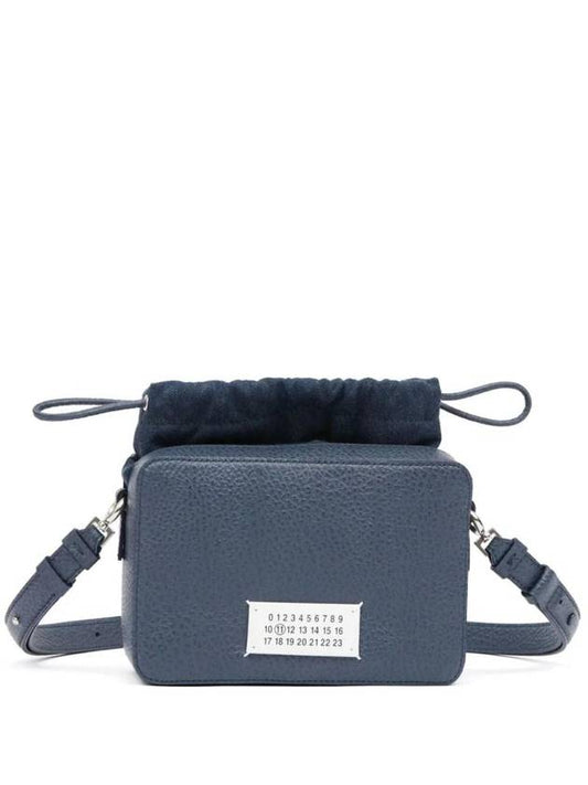 Logo Patch Leather Bucket Cross Bag Pewter - MAISON MARGIELA - BALAAN 1