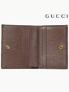 Diana Jumbo GG Card Wallet Camel Ebony Canvas - GUCCI - BALAAN 5