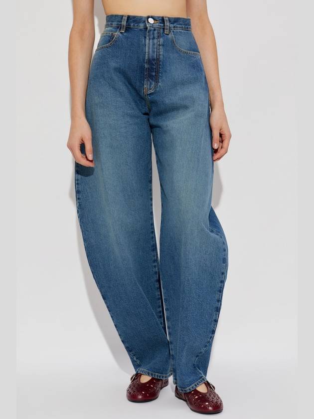 Alaïa Loose Fit Jeans, Women's, Blue - ALAIA - BALAAN 3