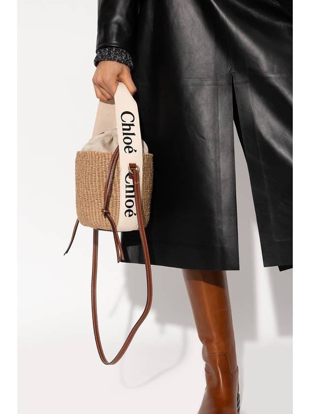 small woody logo bucket bag beige - CHLOE - BALAAN 3