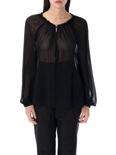 Silk blouse with drawstring - TOM FORD - BALAAN 1