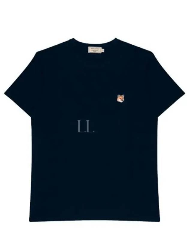 Fox Head Patch Classic Short Sleeve T-Shirt Ink Blue - MAISON KITSUNE - BALAAN 2