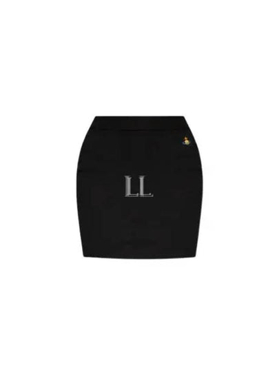 Logo Bea Mini H Line Skirt Black - VIVIENNE WESTWOOD - BALAAN 2