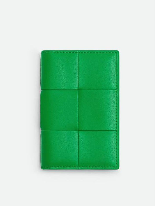 Maxi Intrecciato Flap Card Case Parakeet - BOTTEGA VENETA - BALAAN 2