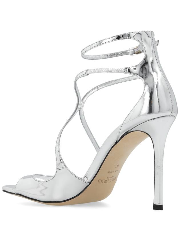 Jimmy Choo ‘Azia’ Heeled Sandals, Women's, Silver - JIMMY CHOO - BALAAN 5