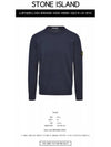 Crewneck Soft Cotton Knit Top Navy - STONE ISLAND - BALAAN 3