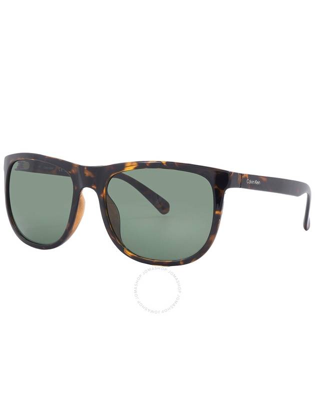 Calvin Klein Green Square Ladies Sunglasses CK22557S 240 58 - CALVIN KLEIN - BALAAN 3