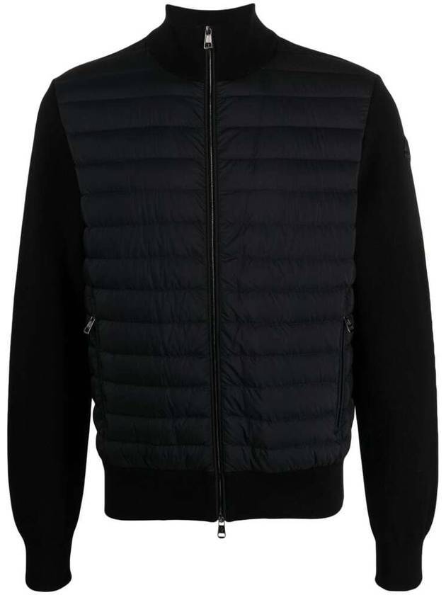 Padded Cotton Zip-up Jacket Black - MONCLER - BALAAN 1