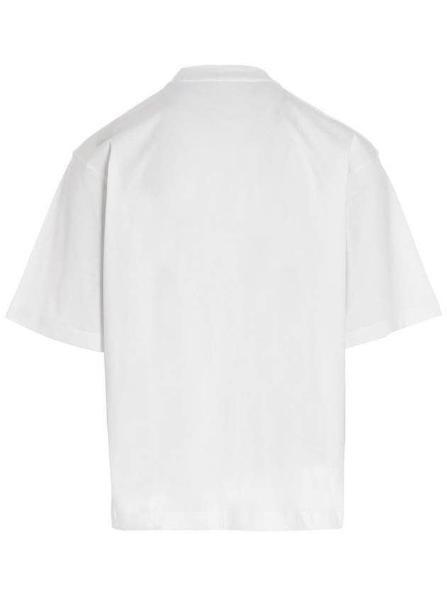 Logo Organic Cotton Short Sleeve T-Shirt White - MARNI - BALAAN 3