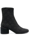 Niki Quilting 60mm Middle Boots Black - CAMPER - BALAAN 2