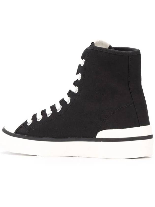 Women's Benkeenh Logo High Top Sneakers Black - ISABEL MARANT - BALAAN 4