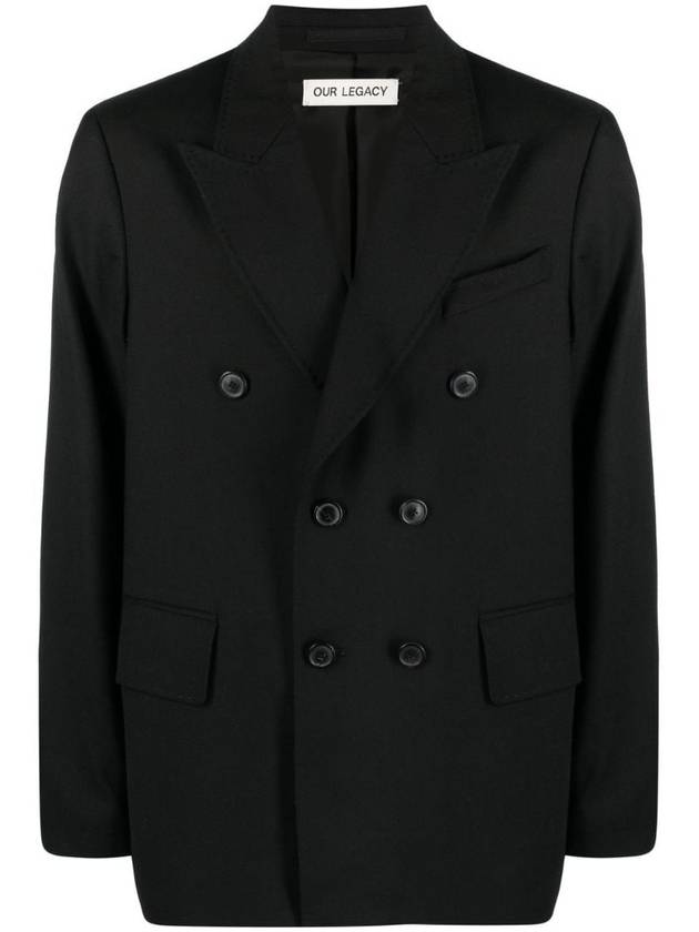 Unconstructed DB Blazer Jacket Black - OUR LEGACY - BALAAN 2