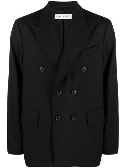 Unconstructed DB Blazer Jacket Black - OUR LEGACY - BALAAN 2