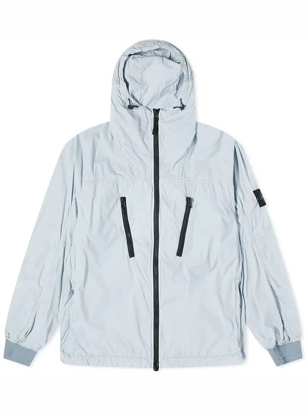 Skin Touch Nylon TC Hooded Jacket Sky Blue - STONE ISLAND - BALAAN 2