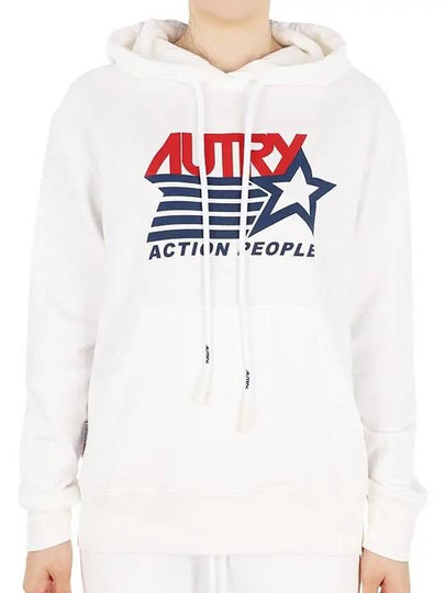 Cappuccio Iconic Logo Hoodie White - AUTRY - BALAAN 2