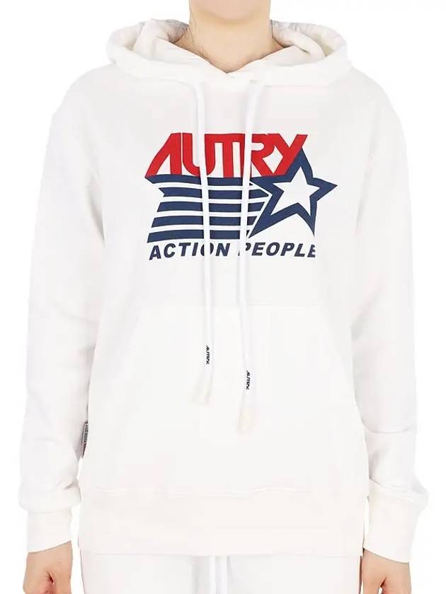 Cappuccio Iconic Logo Hoodie White - AUTRY - BALAAN 3