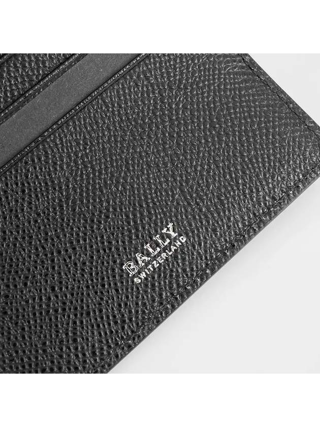 Talder Leather Card Wallet Black - BALLY - BALAAN 7