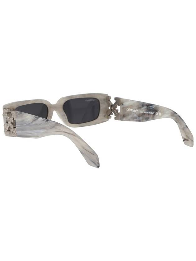 Roman rectangular frame sunglasses OERI098F23PLA0010807 - OFF WHITE - BALAAN 5