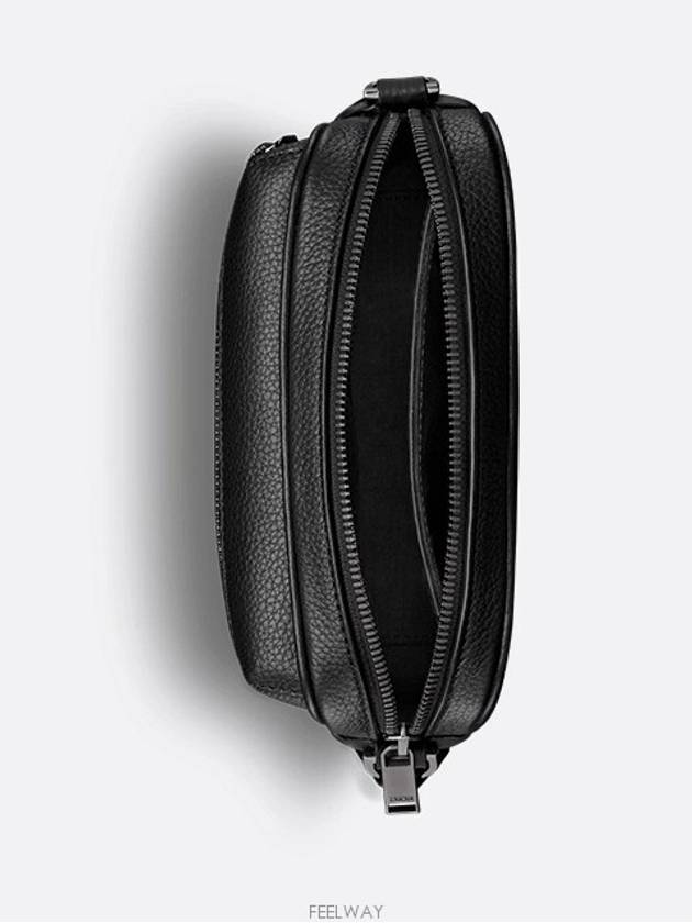 Mini Rider 2 0 Zipper Messenger Bag Black Oblique Jacquard and Grained Calfskin 2ESWS034YKS H03E - DIOR - BALAAN 4