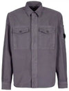 Military Twill Emerald Pocket Long Sleeve Shirt Grey - CP COMPANY - BALAAN 2