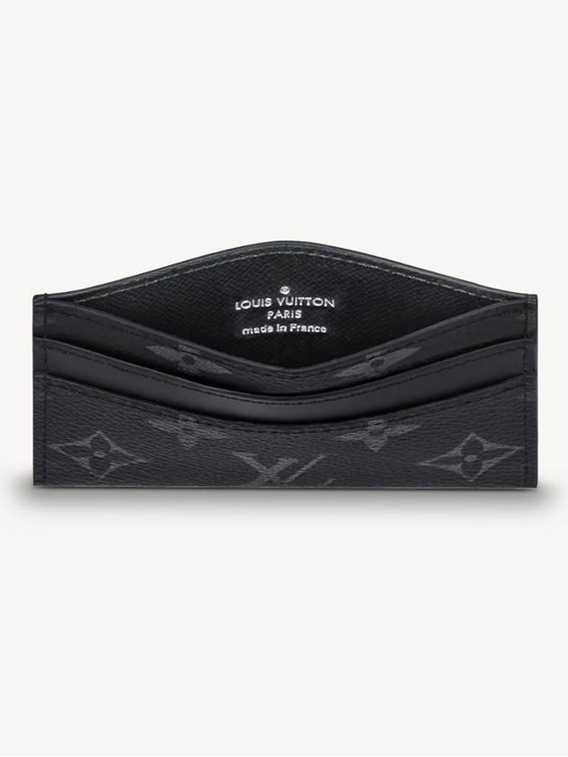 Monogram Eclipse Double Card Wallet Black - LOUIS VUITTON - BALAAN 5