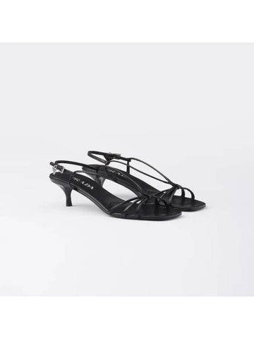 Heel leather sandals 1X504N 011 F0002 - PRADA - BALAAN 1