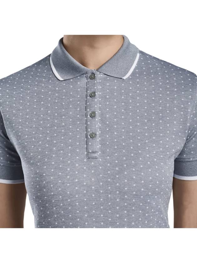 Jacquard Polo Short Sleeve Heather Gray - G/FORE - BALAAN 5