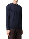 Shadow Project Pocket Crew Neck Knit Top Navy - STONE ISLAND - BALAAN 3