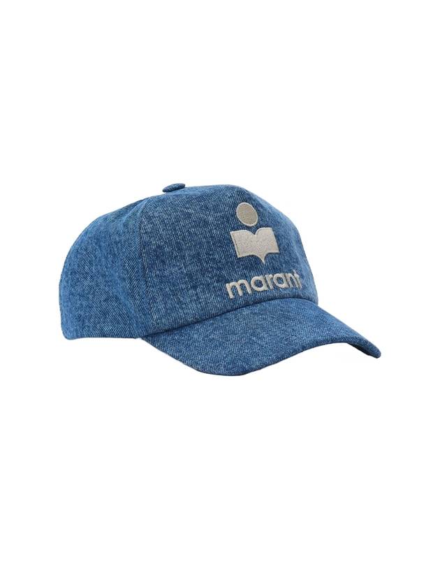 Embroidered Logo Ball Cap Denim Blue - ISABEL MARANT - BALAAN 1