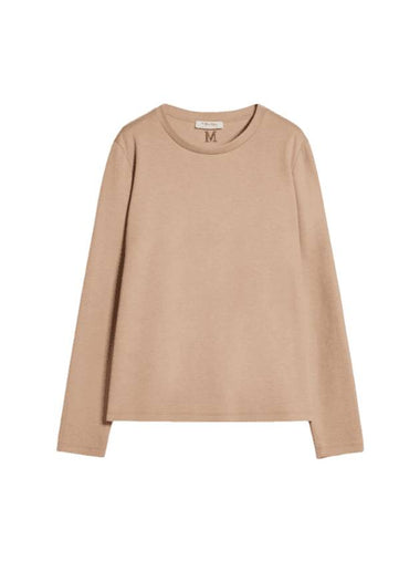 Duccio Long Sleeve T-Shirt Camel - S MAX MARA - BALAAN 1