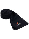 Boke Flower Wool Scarf Black - KENZO - BALAAN 10