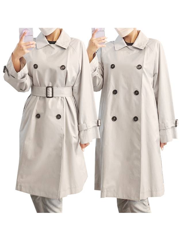 The Cube TITRENCH Tea Trench Water Repellent Trench Coat Ecru 2419021014600 002 - MAX MARA - BALAAN 1