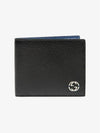 GG Interlocking Two Tone Half Wallet Black - GUCCI - BALAAN 4