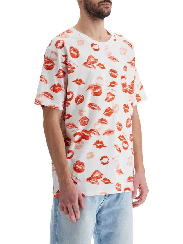 "kiss all over print t - BALMAIN - BALAAN 2