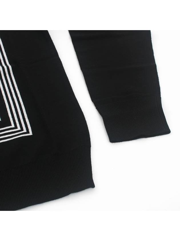 Men's Big Logo Long Sleeve Knit Top Black - GIVENCHY - BALAAN.