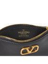 V Logo Card Wallet Black - VALENTINO - BALAAN 7