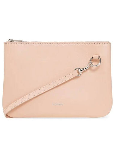 Logo Leather Small Cross Bag Pink - JIL SANDER - BALAAN 1