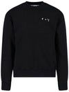 Crewneck Jersey Cotton Sweatshirt Black - OFF WHITE - BALAAN 1