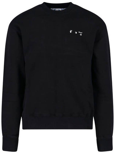 Crewneck Jersey Cotton Sweatshirt Black - OFF WHITE - BALAAN 1