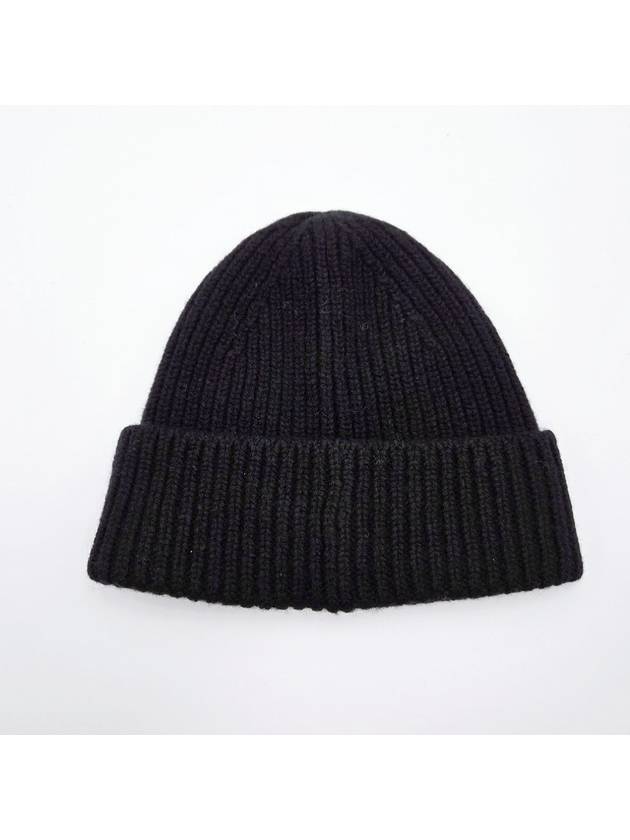 Kids Mini Face Knit Beanie Black - ACNE STUDIOS - BALAAN 3