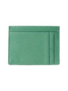 Metal Logo Madaras Leather Card Holder Sage Green - MIU MIU - BALAAN 3