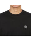 Chest Patch Long Sleeve T-Shirt Black - STONE ISLAND - BALAAN 6