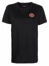 Annaxou Logo Patch Crew Neck Short Sleeve T-Shirt Black - ISABEL MARANT - BALAAN 3